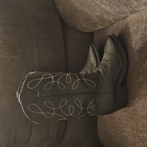 Sedona Mens Leather Cowboy Boots 👢